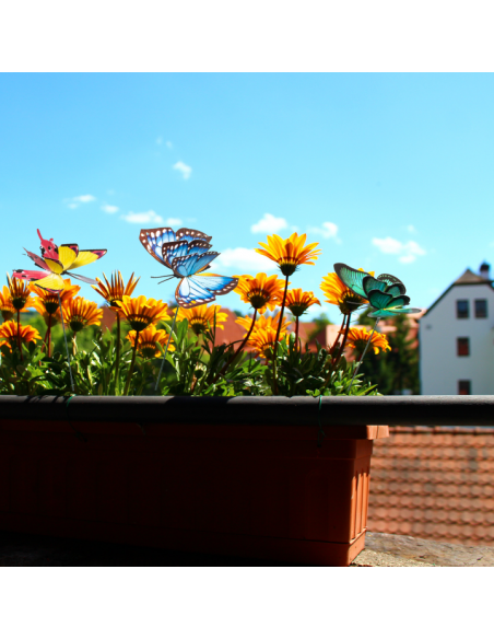 Dekoracyjne motyle świecące w ciemności do ogrodu kolorowe Meven 5 szt. 5905842530881 6