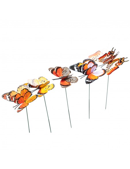 Dekoracyjne motyle świecące w ciemności do ogrodu naturalne Meven 5 szt. 5905842530898 4