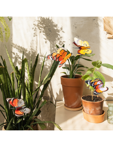 Dekoracyjne motyle świecące w ciemności do ogrodu naturalne Meven 5 szt. 5905842530898 9