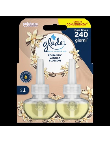 Podwójny zapas do elektrycznego odświeżacza powietrza Glade Romantic Vanilla Blossom 5000204334128 6