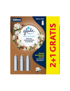 Zapas do naściennego odświeżacza powietrza Glade Sensual Sandalwood & Jasmine 2+1 5000204910957