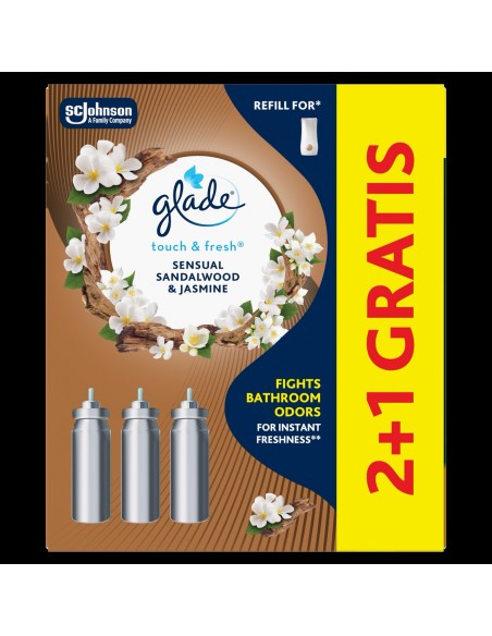 Zapas do naściennego odświeżacza powietrza Glade Sensual Sandalwood & Jasmine 2+1 5000204910957 8