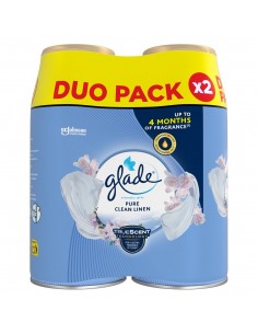 Podwójny zapas do automatycznego odświeżacza powietrza Glade Pure Clean Linen 5000204408140