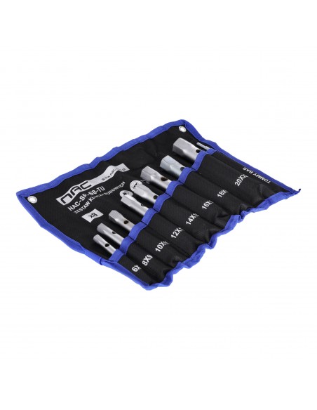 Zestaw kluczy rurowych w etui 8 szt. od 6x7 mm do 20x22 mm NAC-SP-S8-TU 5905842525399 3