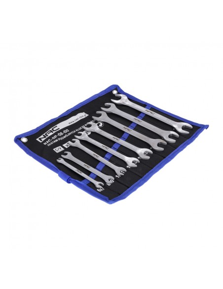 Zestaw kluczy płaskich w etui 8 el. od 6x7 mm do 20x22 mm NAC-SP-08-DO 5905842526983 5