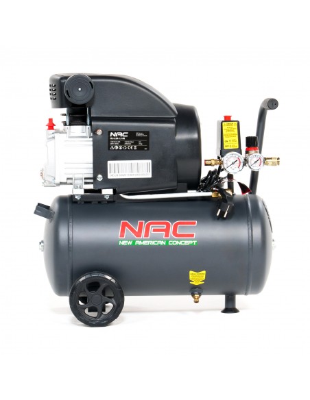 Kompresor olejowy NAC OL-L-24-1.1-IN 24 L 1100W 1,5HP - Sprężarki i kompresory Kompresor olejowy NAC OL-L-24-1.1-IN 24 L 1100W 1,5HP 5905842511804