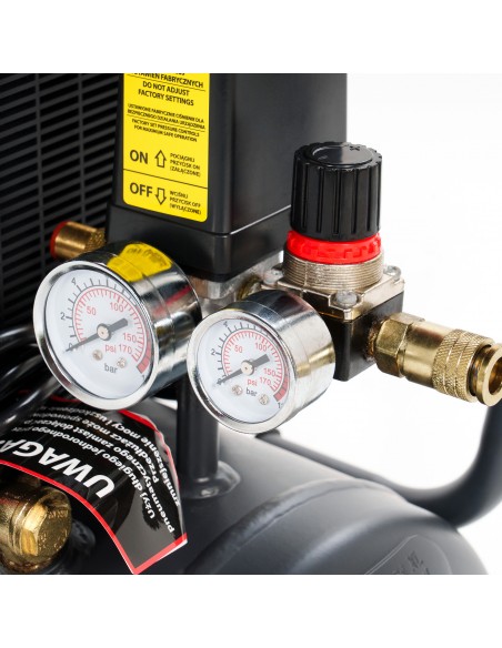 Kompresor olejowy NAC OL-L-24-1.1-IN 24 L 1100W 1,5HP - Sprężarki i kompresory Kompresor olejowy NAC OL-L-24-1.1-IN 24 L 1100W 1,5HP 5905842511804 3