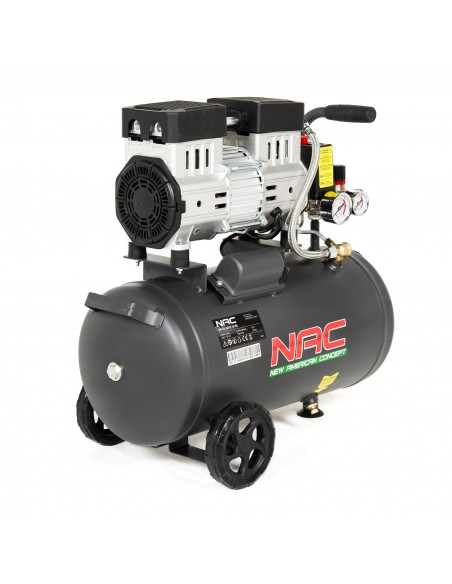 Cichy kompresor bezolejowy NAC OF-SL-24-0.75-IN 24L 750 W - Sprężarki i kompresory Cichy kompresor bezolejowy NAC OF-SL-24-0.75-IN 24L 750 W 5902490787742