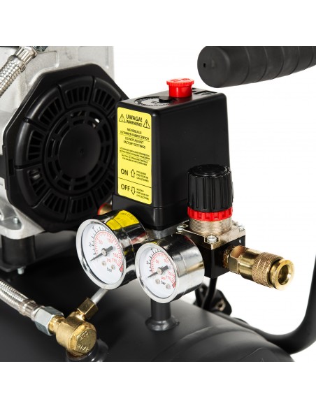 Cichy kompresor bezolejowy NAC OF-SL-24-0.75-IN 24L 750 W - Sprężarki i kompresory Cichy kompresor bezolejowy NAC OF-SL-24-0.75-IN 24L 750 W 5902490787742 3