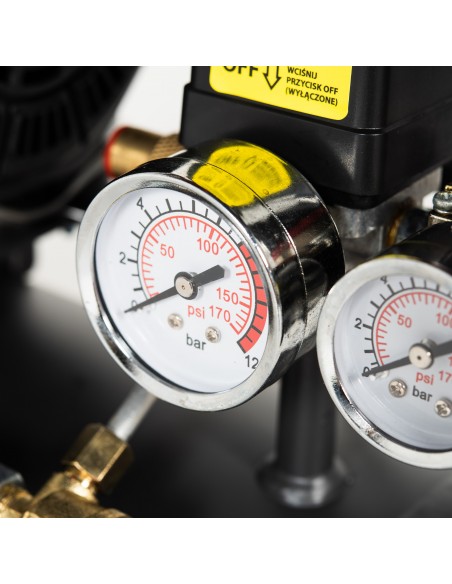 Cichy kompresor bezolejowy NAC OF-SL-24-0.75-IN 24L 750 W - Sprężarki i kompresory Cichy kompresor bezolejowy NAC OF-SL-24-0.75-IN 24L 750 W 5902490787742 5