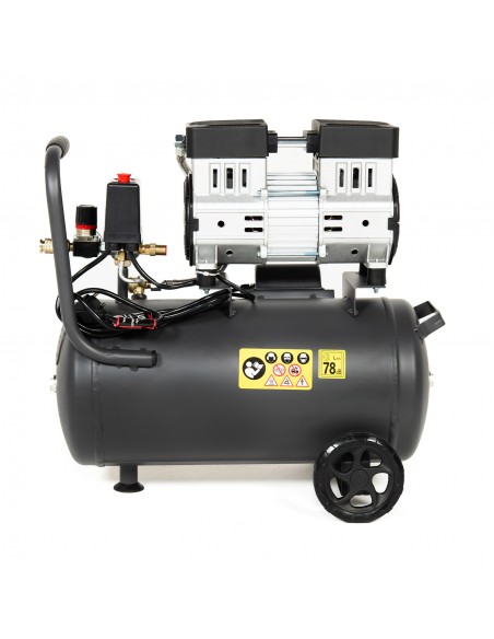 Cichy kompresor bezolejowy NAC OF-SL-24-0.75-IN 24L 750 W - Sprężarki i kompresory Cichy kompresor bezolejowy NAC OF-SL-24-0.75-IN 24L 750 W 5902490787742 7