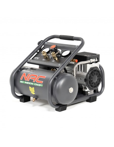 Cichy kompresor bezolejowy ręczny NAC OF-SLH-8-0.75-IN 8L 750W 1HP - Sprężarki i kompresory Cichy kompresor bezolejowy ręczny NAC OF-SLH-8-0.75-IN 8L 750W 1HP 5905842511835 2
