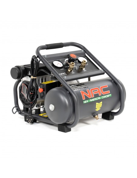 Cichy kompresor bezolejowy ręczny NAC OF-SLH-8-0.75-IN 8L 750W 1HP - Sprężarki i kompresory Cichy kompresor bezolejowy ręczny NAC OF-SLH-8-0.75-IN 8L 750W 1HP 5905842511835 3