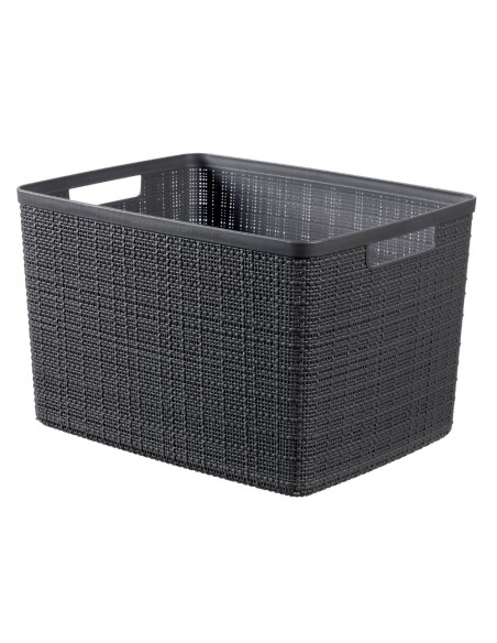 Organizer 20l ciemny szary Curver Jute - Pudełka i koszyki Organizer 20l ciemny szary Curver Jute 3253921907027