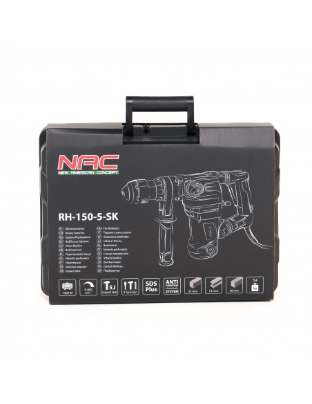 Mocny młot udarowo-obrotowy NAC RH-150-5-SK 1500W 5J - Młotowiertarki i młoty Mocny młot udarowo-obrotowy NAC RH-150-5-SK 1500W 5J 5905842527539 11