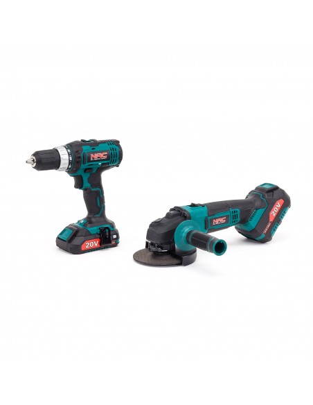 Zestaw akumulatorowa wkrętarka i szlifierka kątowa NAC CDB-AGE-LI-20V - Wiertarki i wkrętarki Zestaw akumulatorowa wkrętarka i szlifierka kątowa NAC CDB-AGE-LI-20V 5902490740198 2
