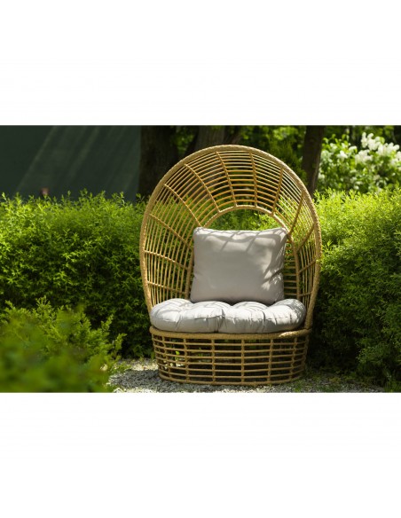 Technorattanowy fotel ogrodowy w stylu boho St. Louis Meven 115 × 82 × 144 cm - Fotele i leżaki Technorattanowy fotel ogrodowy w stylu boho St. Louis Meven 115 × 82 × 144 cm 5902490784864 6