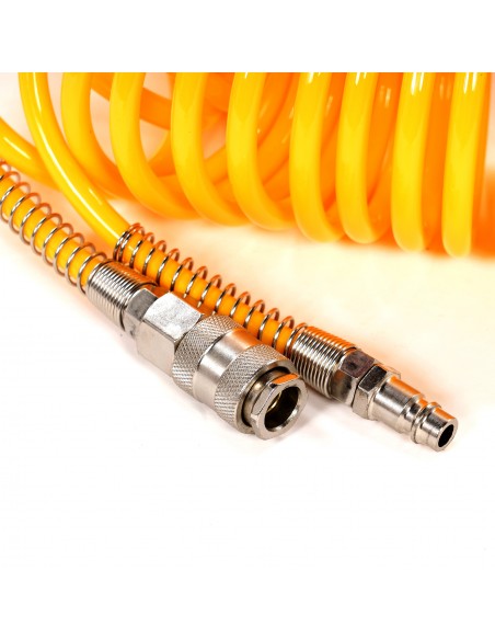 Wąż pneumatyczny spiralny do sprężonego powietrza PU 15M 5X8 MM - Sprężarki i kompresory Wąż pneumatyczny spiralny do sprężonego powietrza PU 15M 5X8 MM 5905842520028 2