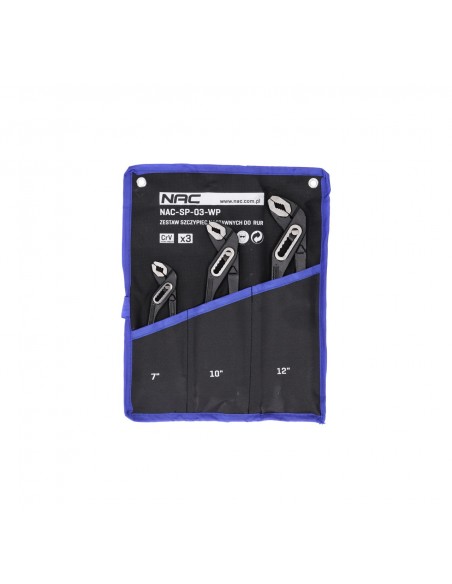 Zestaw szczypiec nastawnych do rur w etui NAC 7" 10" 12" - Zestawy kluczy Zestaw szczypiec nastawnych do rur w etui NAC 7" 10" 12" 5905842527003 2