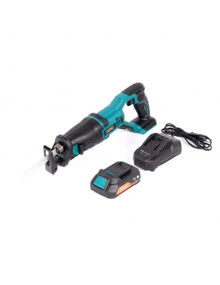 Akumulatorowa piła szablasta zestaw z akumulatorem i ładowarką NAC RS-20-LI-ST-20V 5902490747197