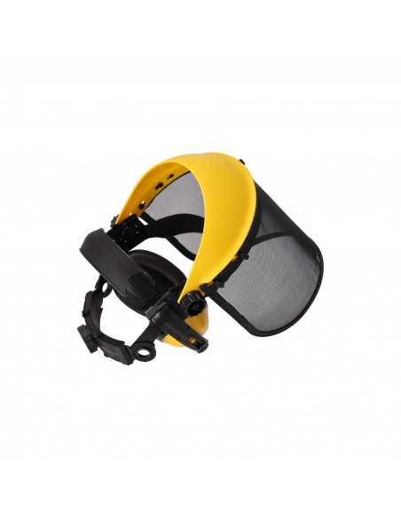 Przeciwodpryskowa przyłbica ochronna do koszenia z nausznikami ochronnymi NAC 5905842527546 6