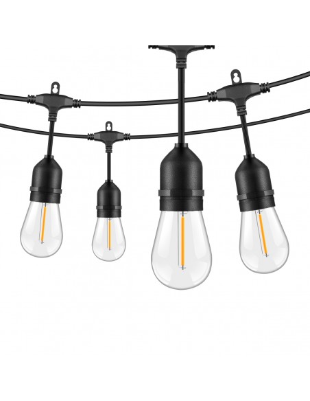 Girlanda ogrodowa świetlna o kolorze ciepłej bieli 10 m 20+2 żarówki Meven 5905842532328 2