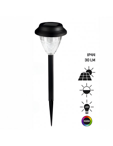 Ogrodowa lampa solarna wbijana z czujnikiem zmierzchu Mandala Meven 5905842532236 9