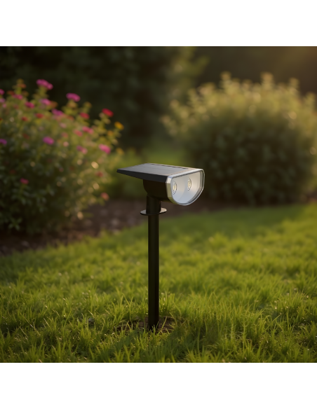 Lampa solarna, reflektor wielokolorowy z czujnikiem zmierzchu 38 LED RGB Meven 2 szt. 5905842532250 12
