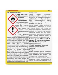 Zapas do automatycznego odświeżacza powietrza Glade Fresh Lemon 2+1 5000204778861 2