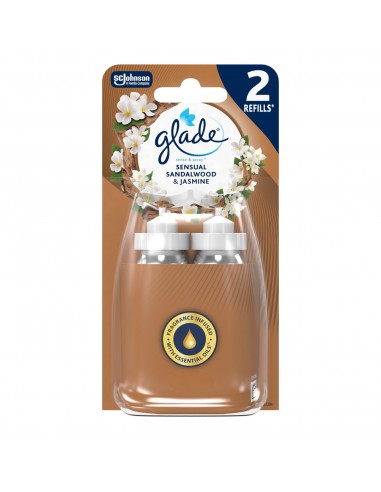 Podwójny zapas do automatycznego odświeżacza powietrza Glade Sensual Sandalwood & Jasmine 5000204287578