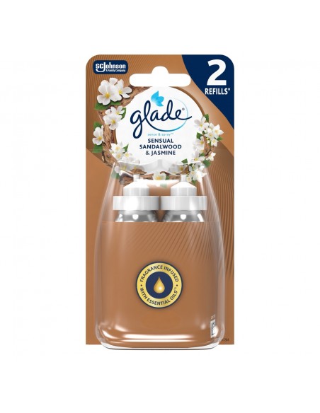Podwójny zapas do automatycznego odświeżacza powietrza Glade Sensual Sandalwood & Jasmine 5000204287578