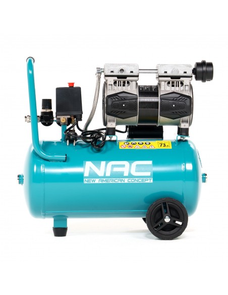 Cichy Kompresor bezolejowy 24 litry, 600W, 0,8HP MA-OF-SL-24L-0.8-2P 5905842515673 4