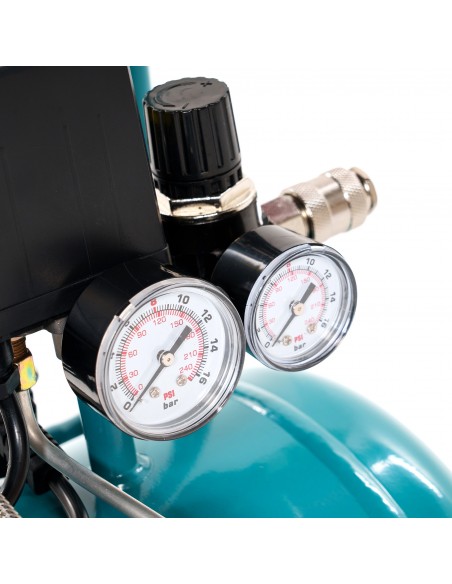 Cichy Kompresor bezolejowy 24 litry, 600W, 0,8HP MA-OF-SL-24L-0.8-2P 5905842515673 6