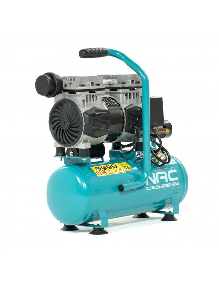 Ręczny kompresor bezolejowy cichy 9 litrów, 600W, 0,8HP MA-OF-SLH-09L-0.8 5905842515666 3