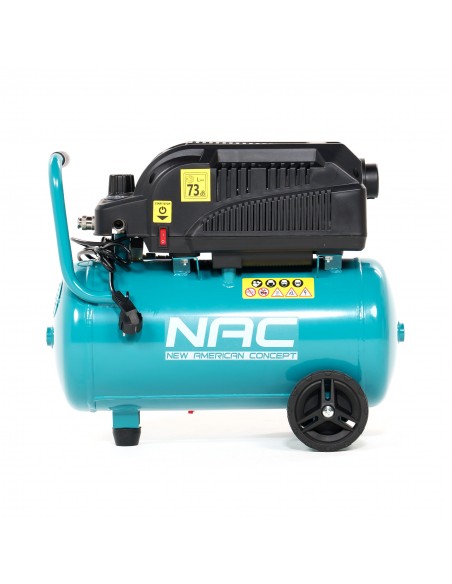 Kompresor bezolejowy z wyciszonym silnikiem 24 litry, 600W, 0,8HP MA-OF-SL-24L-0.8 5905842515642