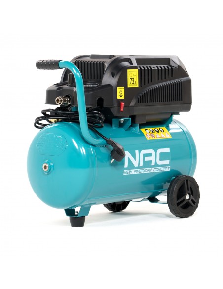 Kompresor bezolejowy z wyciszonym silnikiem 24 litry, 600W, 0,8HP MA-OF-SL-24L-0.8 5905842515642 5