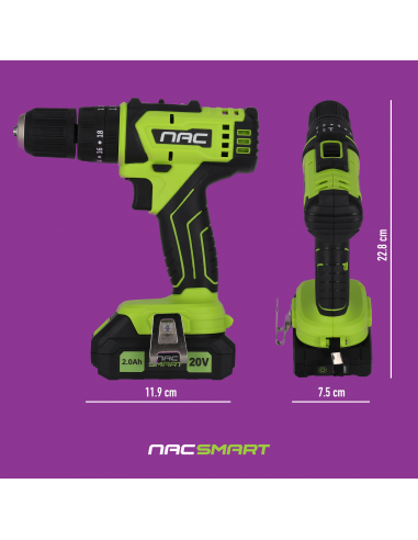 Zestaw NAC SMART: Robot koszący 22 cm + Wiertarko-wkrętarka akumulatorowa z udarem 5905842525719 8