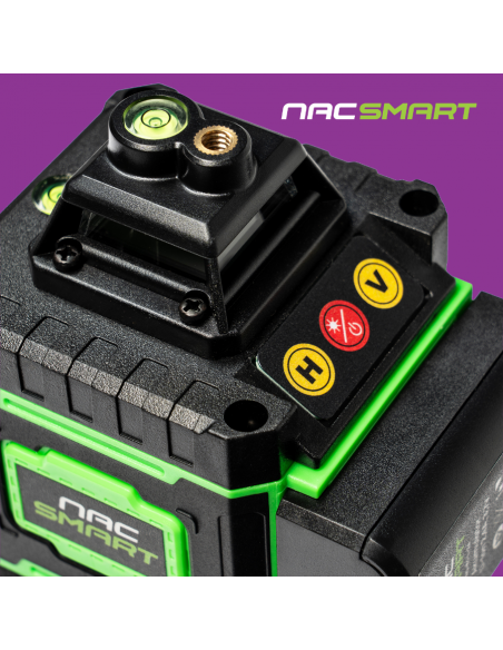 Laser krzyżowy, poziomica laserowa 4D 16 linii z akcesoriami NAC SMART - Urządzenia akumulatorowe NAC Laser krzyżowy, poziomica laserowa 4D 16 linii z akcesoriami NAC SMART 5905842528192 4