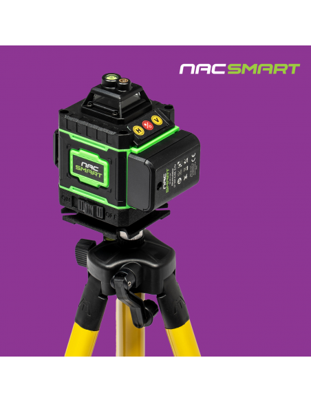 Zestaw NAC SMART: Poziomica laserowa 4D 16 linii z akcesoriami + Statyw, trójnóg 100 cm 5905842528192 8