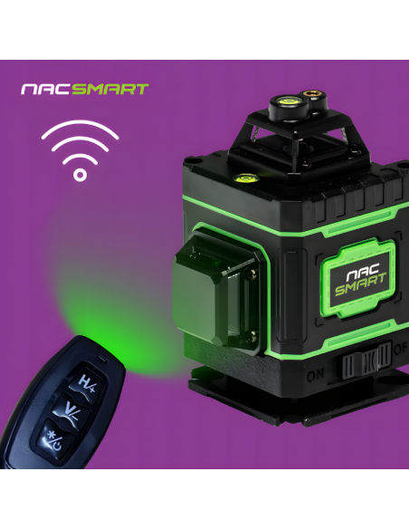 Zestaw NAC SMART: Poziomica laserowa 4D 16 linii z akcesoriami + Statyw, trójnóg 100 cm 5905842528192 13