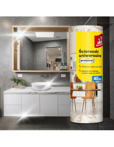 Premium ściereczki uniwersalne na rolce Jan Niezbędny 40 szt. 5900536361192 7