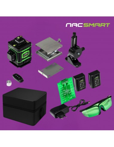 Laser krzyżowy, poziomica laserowa 4D 16 linii z akcesoriami NAC SMART - Urządzenia akumulatorowe NAC Laser krzyżowy, poziomica laserowa 4D 16 linii z akcesoriami NAC SMART 5905842528192 13