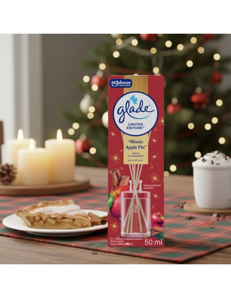 Pachnące patyczki, zimowy odświeżacz powietrza Glade Warm Apple Pie 50 ml 5000204412239 6