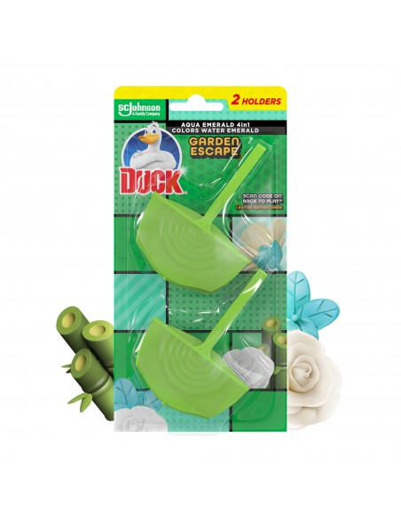 Duck Aqua Emerald 4in1 - Garden Escape - podwójna zawieszka do toalet 5000204329971