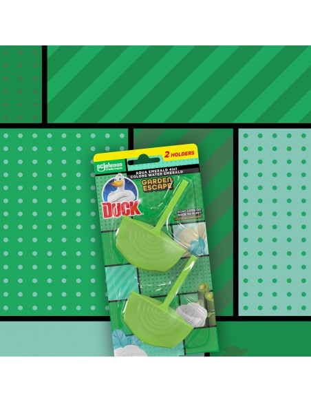 Duck Aqua Emerald 4in1 - Garden Escape - podwójna zawieszka do toalet 5000204329971 5