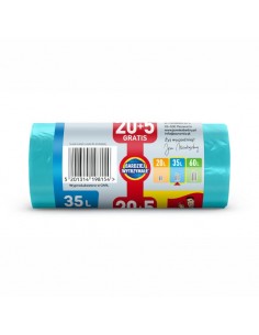 Worki na śmieci 35L o zapachu owoców tropikalnych z uszami Jan Niezbędny 20+5 szt. 5201314198154 2