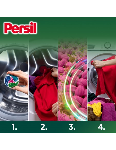 Kapsułki do prania kolorów Persil Deep Clean Discs 4w1 Color, 60 prań 9000101830880 6