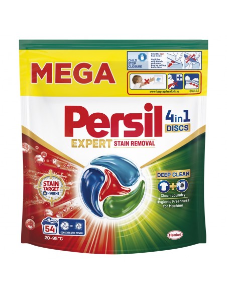 Kapsułki do prania Persil Deep Clean Discs 4w1 Stain Removal, 54 prania 9000101830859
