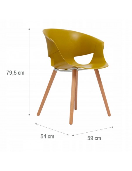 Ergonomiczne krzesła skandynawskie Belezzo Meven 4 szt. 5902490787339 4