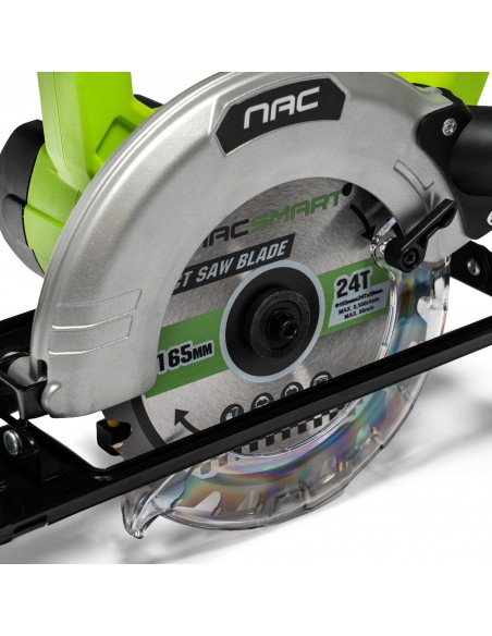 Akumulatorowa piła tarczowa ręczna 165 mm NAC SMART NS-CS-20V-B Body bez baterii 5905842532083 10